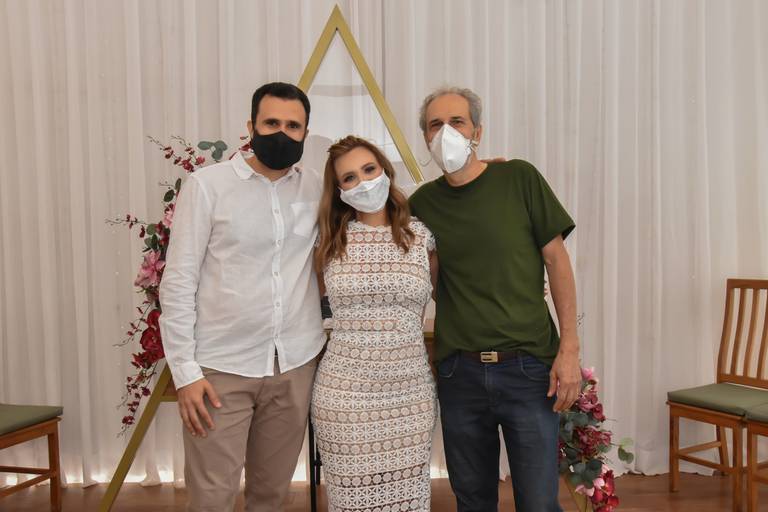 Hora da foto na sala  especial para casamento Cartório