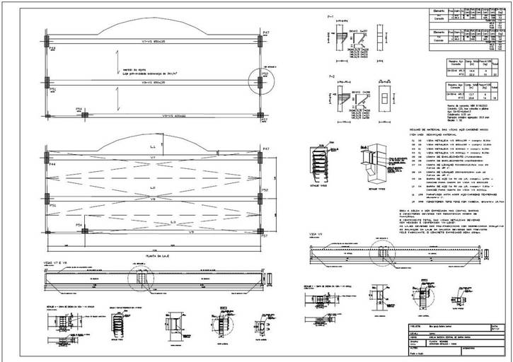 Projeto estrutura mista galeria Igreja