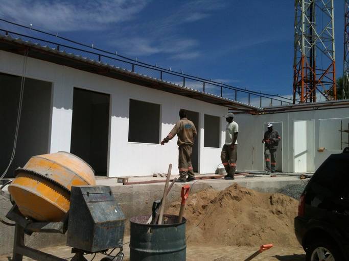 final da estrutura em pvc.