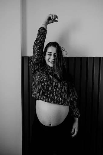 Fotógrafa ensaio gestante natural em casa Santo André SP