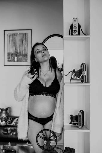 Fotógrafa ensaio gestante intimista em casa São Paulo SP