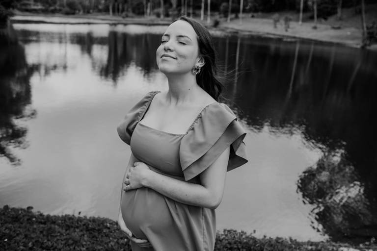 Ensaio gestante lifestyle natural parque Jardim Botânico São Paulo