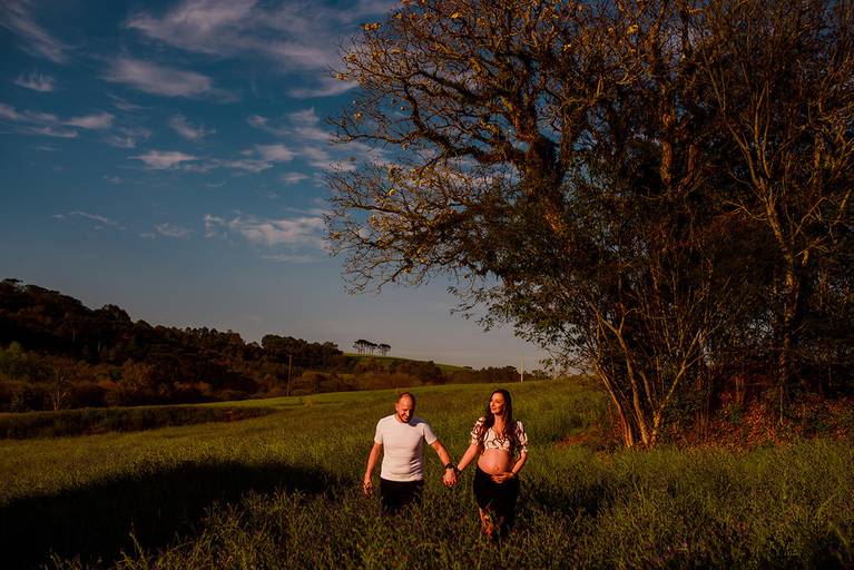 Ensaio Gestante - Bruna e Welison Fotografia - Fotógrafos em Não-Me-Toque/RS