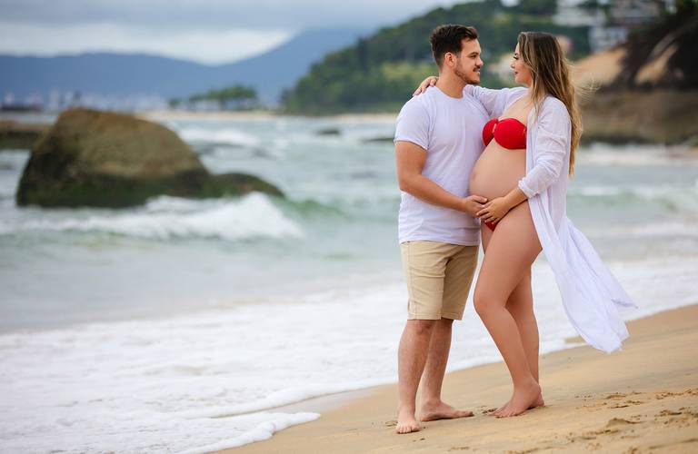 Ensaio gestante Praia