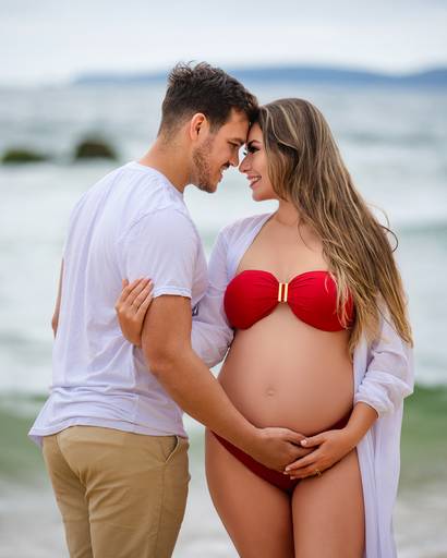 Ensaio gestante Praia