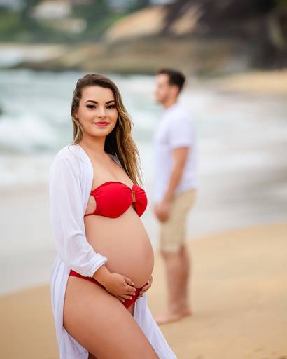 Ensaio gestante Praia