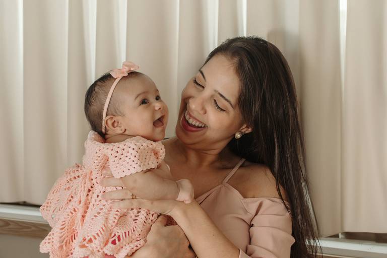 Ensaio em Família, momento mãe e filha