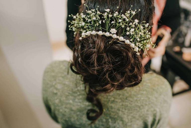 recogido de novia para casamiento