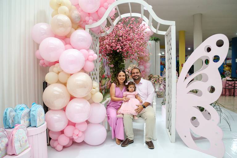 Fotografia do aniversário da Luiza 1 aninho