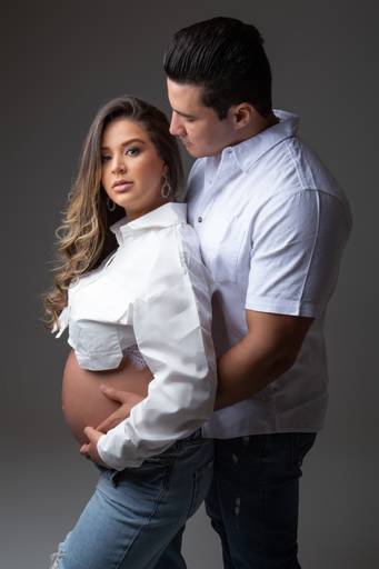 ensaio gestante em estúdio Ipatinga