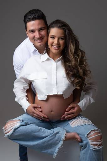 ensaio gestante em estúdio Ipatinga