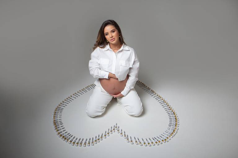 ensaio gestante em estúdio Ipatinga