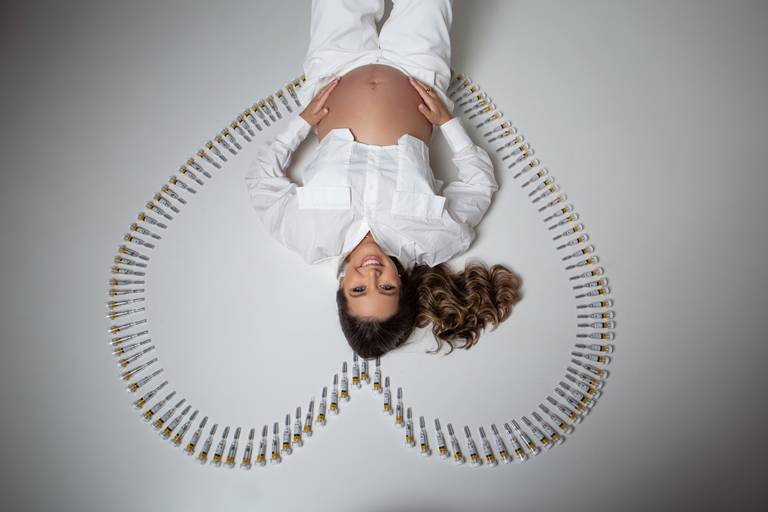 ensaio gestante em estúdio Ipatinga