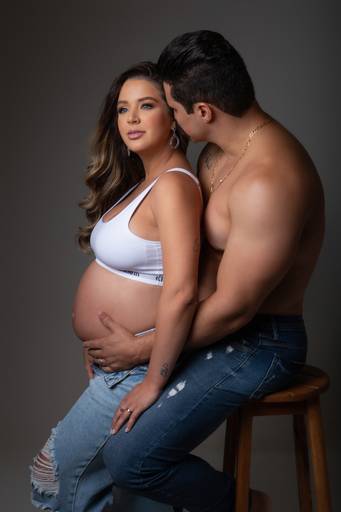 ensaio gestante em estúdio Ipatinga