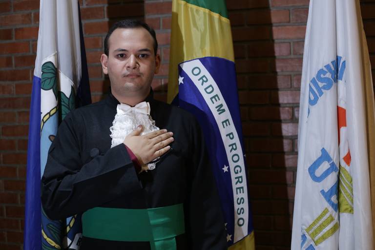 Foto na bandeira | Formatura Nutrição UERJ