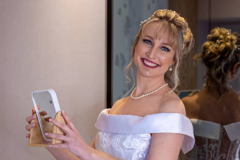 fotografia de casamento Alphaville. foto de casamento na gruta Alphaville. Foto do making of  da noiva.