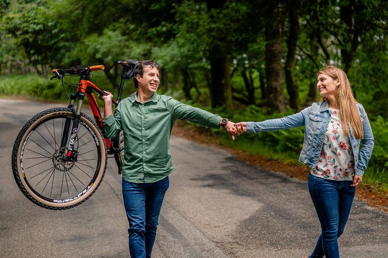 Sessão Solteiro com a bike na Serra da Lousã