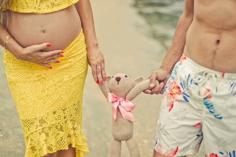 Família - A espera da Princesa - Ensaio Gestante - Condomínio Iporanga - Praia das Conchas - Guarujá/SP