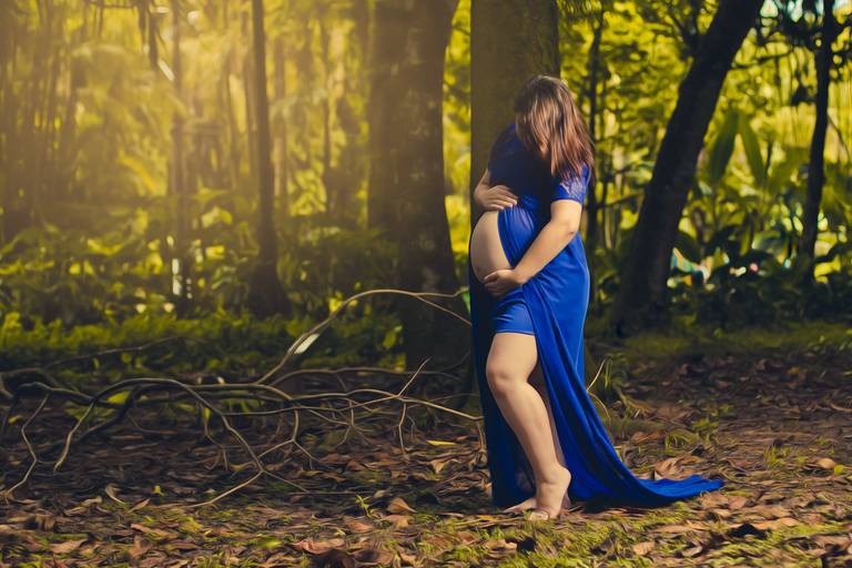 Mãe de Menino - Ensaio Gestante - Jardim Botânico - Santos/SP