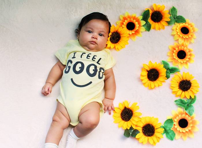 Sessão acompanhamento bebê Ariela 3 meses.