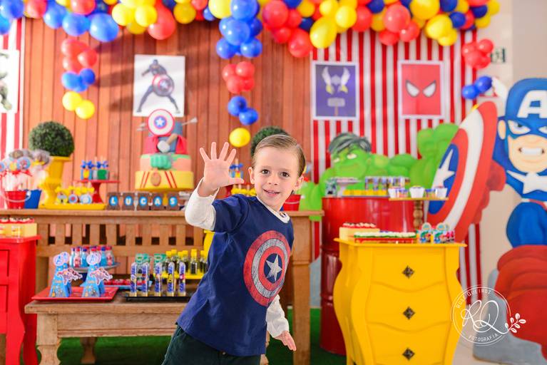 fotografia de festa infantil Uberaba super heróis
