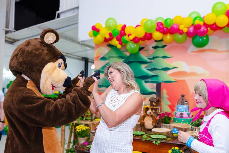 fotografia de festa infantil Uberaba urso