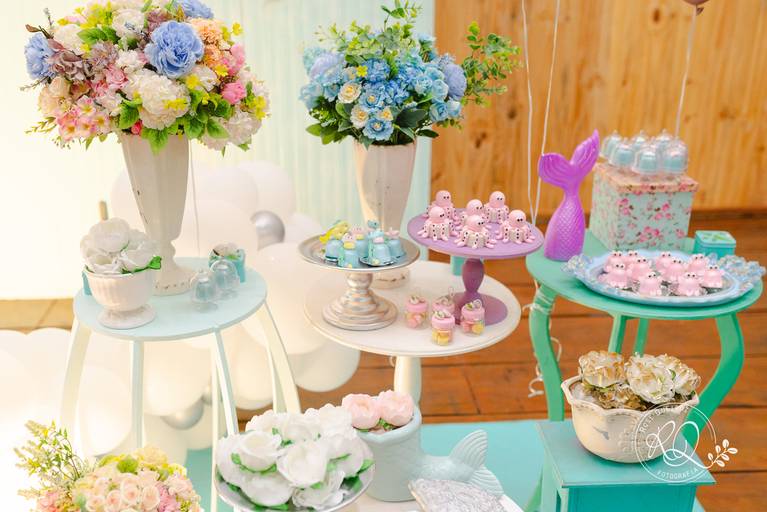 fotografia de festa infantil Uberaba decoração sereia