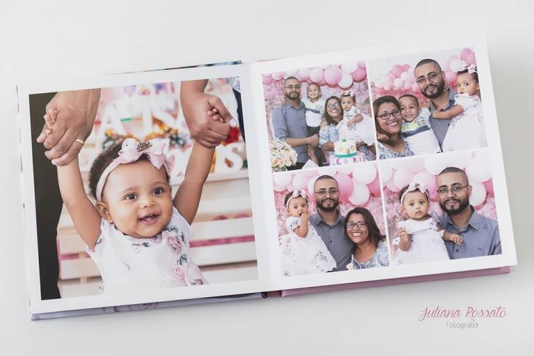 Álbum Fotográfico de ensaio família, foto no papel, foto impressa