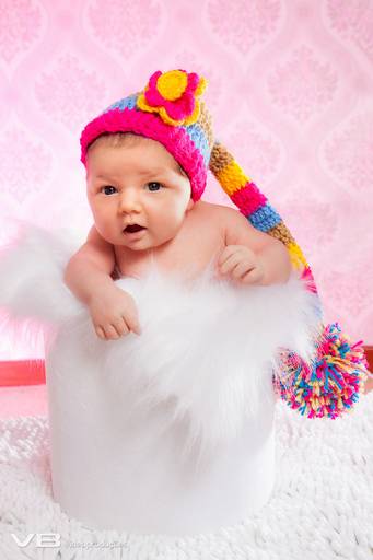 Fotos de Bebê com touca colorida - newborn