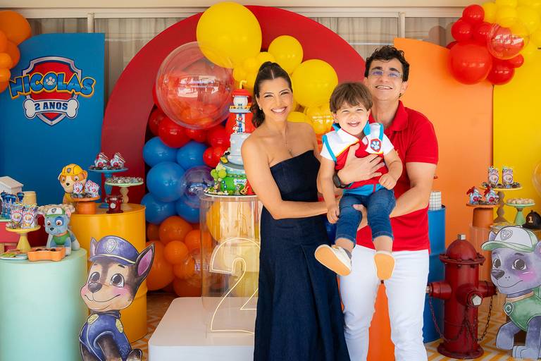 festa patrulha canina com familia