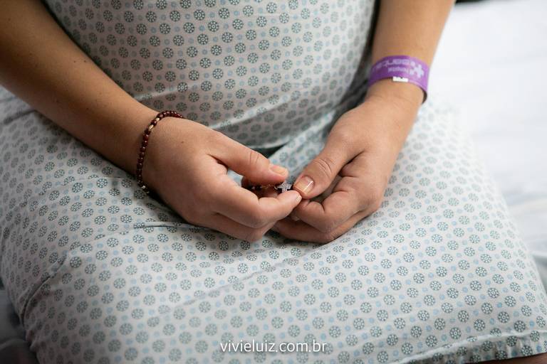 mãe se preparando pro parto