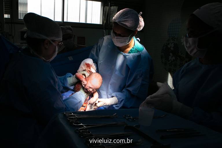 momento que o bebê nsace