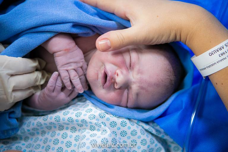 bebê no colo da mãe