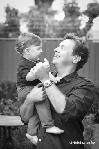 brincando com o pai