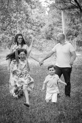 família se divertindo