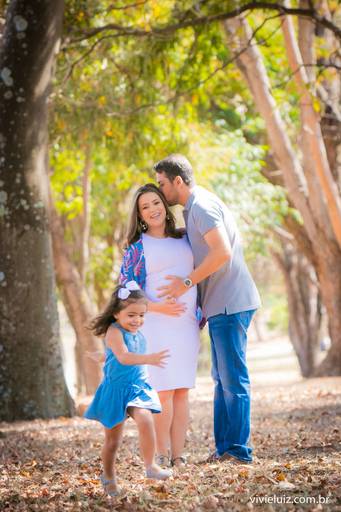 família unida esperando o filho