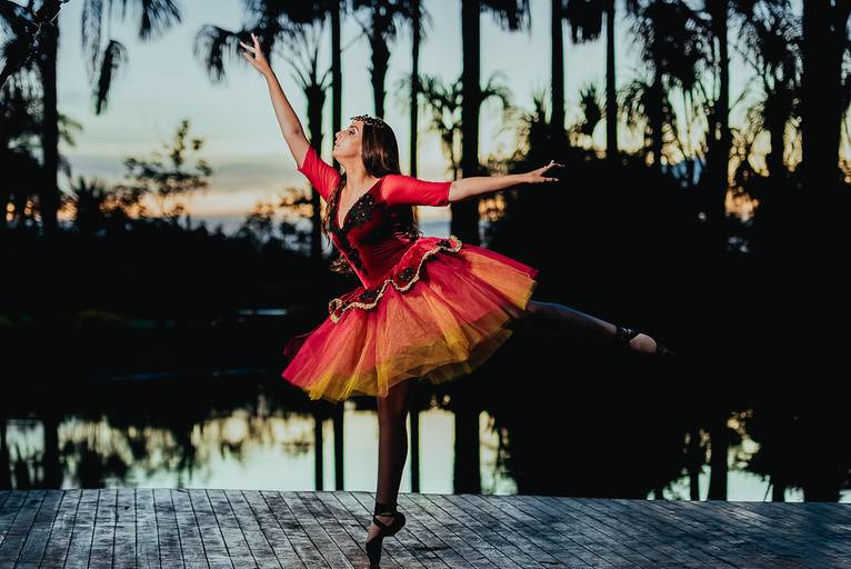 Ensaio de quinze anos da bailarina Maísa no Park Way em Brasília - DF.