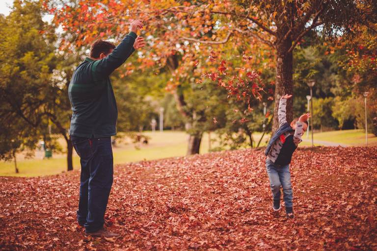 Fotografa Familia Curitiba - Ensaio externo Outono Canaleta bosque 