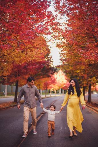 Fotografa Familia Curitiba - Ensaio externo Outono Canaleta bosque 