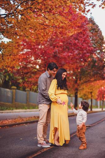 Fotografa Familia Curitiba - Ensaio externo Outono Canaleta bosque 