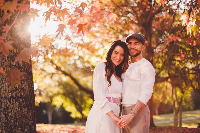 Fotografa Familia Curitiba - Ensaio externo Outono Canaleta bosque 