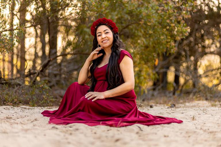 Fotografia - Ensaio Gestante feito na Praia do Moçambique no norte da ilha em Florianópolis