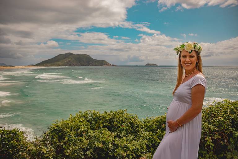 Ensaio Gestante Costão do Santinho