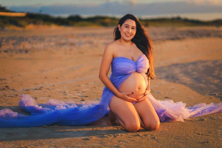 Ensaio Gestante Costão do Santinho Nascer do Sol