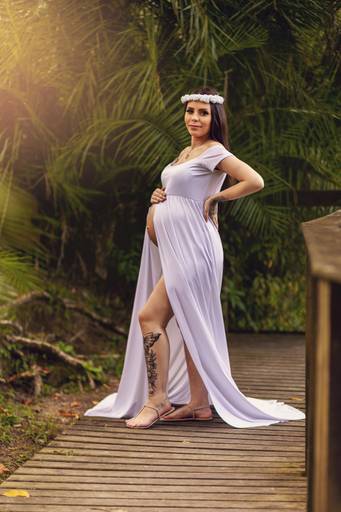 Fotografia - Ensaio Fotográfico Gestante feito no Parque do Córrego Grande em Florianópolis 