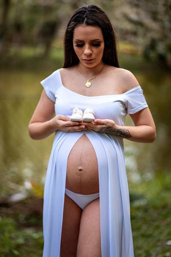 Fotografia - Ensaio Fotográfico Gestante feito no Parque do Córrego Grande em Florianópolis 