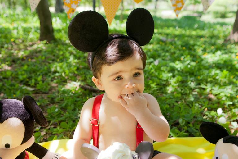 smash the cake de menino, decoração smash the cake mickey, bolo cupcake, cake smash, smash the cake no parque villa lobos, zona oeste, pinheiros, são paulo,