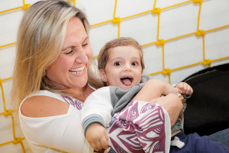 menino brincando com a tia em seu aniversário de 2 anos no Buffet Espaço Boo na Vila Romana, Pompéia, Lapa, Zona Oeste, São Paulo