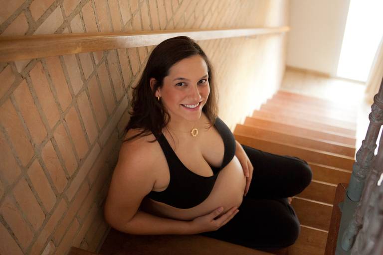  ensaio de gestante em residência em Moema, São Paulo.