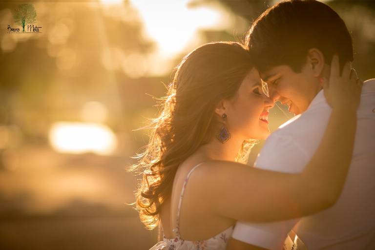 Ensaio com por do sol